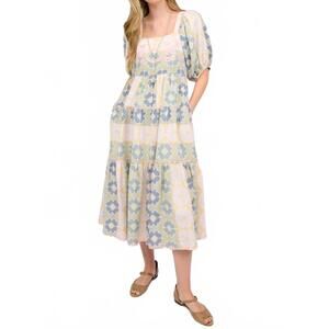 NEW SISTER MARY zelda midi dress in yellow